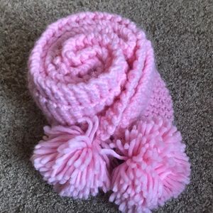 Cute pink long scarf